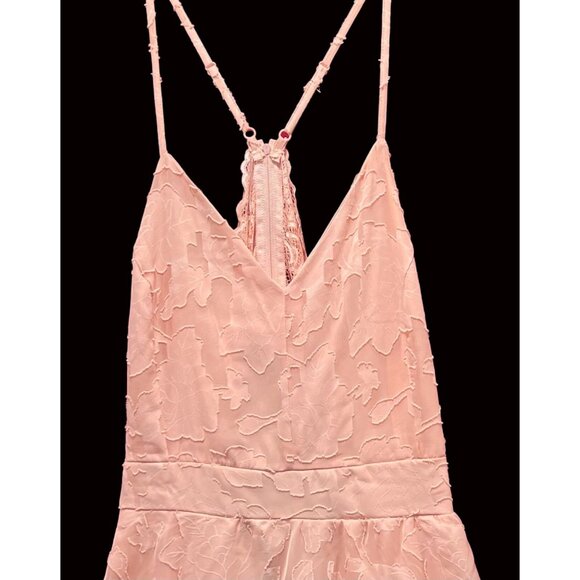 Rue 21 - Women's Summer Sleeveless High Low Hem Ruffle Floral Dress - Pink - 1X - Picture 13 of 16